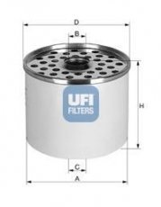 Купить 24.361.00 UFI Топливный фильтр  Сиерра (1, 2) (1.8 TD, 2.3 D)