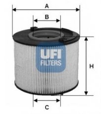 Купить 26.015.00 UFI Топливный фильтр  Touareg (3.0 TDI, 3.0 V6 TDI)