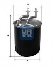 Купить 24.077.00 UFI Топливный фильтр  Vito 639 (110 CDI, 113 CDI, 116 CDI)