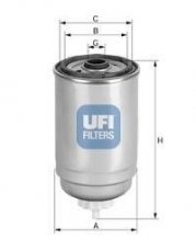 Купить 24.401.00 UFI Топливный фильтр  Transit 5 2.5