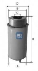 Топливный фильтр 24.455.00 UFI –  фото 1