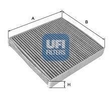 Салонный фильтр 54.114.00 UFI – (из активированного угля) фото 1