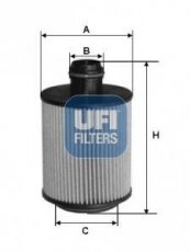 Купити 25.088.00 UFI Масляний фільтр  Каптива (2.2 D, 2.2 D 4WD)