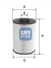 Купить 26.055.00 UFI Топливный фильтр  Focus 3 2.0 TDCi