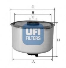 Топливный фильтр 24.454.00 UFI –  фото 1