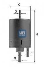 Купить 31.830.00 UFI Топливный фильтр  Ауди А4 Б7 (1.8 T, 1.8 T quattro)
