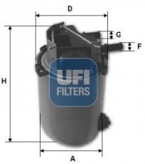 Топливный фильтр 24.061.01 UFI –  фото 1