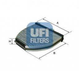Купити 54.163.00 UFI Салонний фільтр (из активированного угля) GL-CLASS ГЛК (2.0, 2.1, 3.0, 3.5)