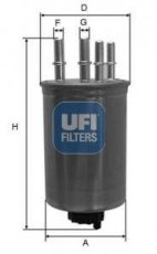 Купить 24.130.00 UFI Топливный фильтр  С Тайп 2.7 D
