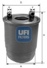 Купить 24.111.00 UFI Топливный фильтр  GL-CLASS GLK (2.1, 3.0)