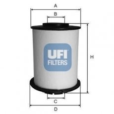 Топливный фильтр 26.033.00 UFI –  фото 1