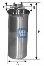 Топливный фильтр 24.001.00 UFI –  фото 1
