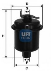 Купить 31.621.00 UFI Топливный фильтр  Аккорд (1.9, 2.0, 2.2)