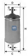 Купить 31.501.00 UFI Топливный фильтр  Fiat