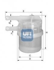 Купить 31.020.00 UFI Топливный фильтр  Galant (5, 6, 7) (1.6, 1.8, 2.0)