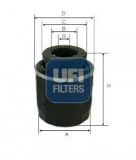 Купити 23.573.00 UFI Масляний фільтр  Fabia (1.2 TSI, 1.4 TSI RS, 1.6)