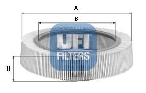 Воздушный фильтр 30.804.00 UFI –  фото 2