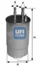 Паливний фільтр 24.ONE.0B UFI –  фото 1