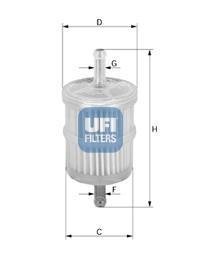 Купить 31.001.00 UFI Топливный фильтр  Фиорино (0.9, 1.0)