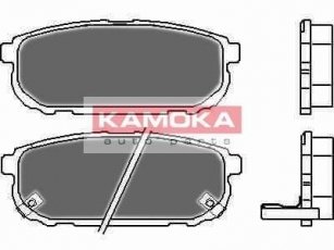 Купить JQ1013472 KAMOKA Тормозные колодки задние Соренто (2.4, 2.5, 3.3, 3.5) с звуковым предупреждением износа