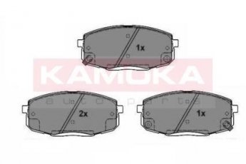 Купить JQ101202 KAMOKA Тормозные колодки передние Каренс (1.6, 1.8, 2.0) с звуковым предупреждением износа