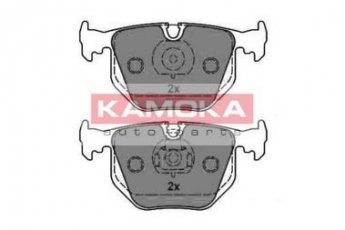 Купити JQ1012966 KAMOKA Гальмівні колодки задні BMW X5 E53 (2.9, 3.0, 4.4, 4.6, 4.8) без датчика износа, подготовлено для датчика износа колодок