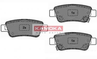 Купить JQ1018466 KAMOKA Тормозные колодки задние CR-V (2.0 i 4WD, 2.2 i-CTDi 4WD) с звуковым предупреждением износа