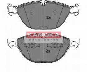 Купити JQ1018158 KAMOKA Гальмівні колодки передні БМВ Х6 (Е71, Е72) 3.0 без датчика износа, подготовлено для датчика износа колодок
