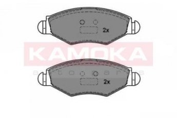 Купить JQ1012756 KAMOKA Тормозные колодки передние Пежо 206 (1.1, 1.4, 1.6, 1.9) без датчика износа