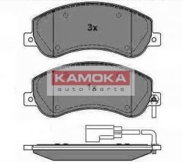Купить JQ1013856 KAMOKA Тормозные колодки передние Транзит 7 (2.2, 2.3, 2.4, 3.2) с датчиком износа