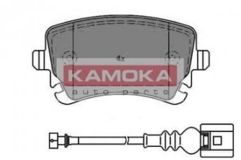 Купить JQ1013288 KAMOKA Тормозные колодки задние Транспортер Т5 (1.9, 2.0, 2.5, 3.2) с датчиком износа