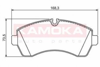 Купить JQ1012089 KAMOKA Тормозные колодки передние Спринтер (1.8, 2.1, 3.0, 3.5) 