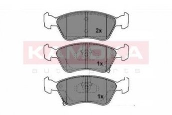 Купить JQ1012642 KAMOKA Тормозные колодки передние Avensis T22 (1.6, 1.8, 2.0) с звуковым предупреждением износа