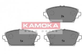 Купить JQ1013160 KAMOKA Тормозные колодки передние Primera P12 (1.6, 1.8, 1.9, 2.0, 2.2) с звуковым предупреждением износа