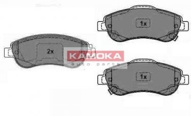 Купить JQ1018456 KAMOKA Тормозные колодки передние CR-V (2.0 i 4WD, 2.2 i-CTDi 4WD) с звуковым предупреждением износа
