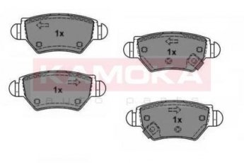 Купить JQ1012588 KAMOKA Тормозные колодки задние Зафира А (1.8, 2.0, 2.2) с звуковым предупреждением износа