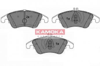 Купити JQ101119 KAMOKA Гальмівні колодки передні Мерседес 212 (1.8, 2.1, 3.0, 3.5) без датчика износа, подготовлено для датчика износа колодок