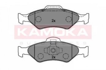 Купить JQ1012786 KAMOKA Тормозные колодки передние Fiesta 4 (1.2, 1.3, 1.4, 1.6, 1.8) без датчика износа, не подготовленно для датчика износа