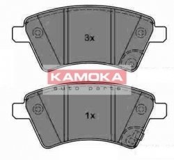 Купить JQ1013750 KAMOKA Тормозные колодки передние Suzuki SX4 (1.5, 1.6, 1.9) с звуковым предупреждением износа