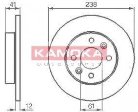 Купить 103110 KAMOKA Тормозные диски Renault 21 1.7
