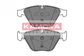Купить JQ1013256 KAMOKA Тормозные колодки передние BMW E65 (E65, E66) (3.0, 3.6, 3.9, 4.0, 4.4) без датчика износа, подготовлено для датчика износа колодок