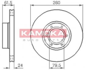 Тормозной диск 1032134 KAMOKA фото 1