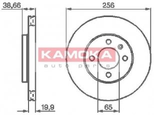 Купить 103414 KAMOKA Тормозные диски Пассат (Б2, Б3, Б4) (1.6, 1.8, 1.9, 2.0, 2.2)