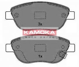 Купити JQ1013838 KAMOKA Гальмівні колодки передні Corsa D 1.3 CDTI с звуковым предупреждением износа