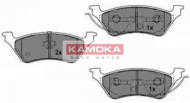 Купить JQ1012950 KAMOKA Тормозные колодки задние Voyager Grand (2.4, 2.5, 2.8, 3.3, 3.8) с звуковым предупреждением износа