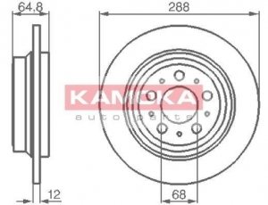 Купити 1032158 KAMOKA Гальмівні диски Вольво С60 1 (2.0, 2.3, 2.4, 2.5)