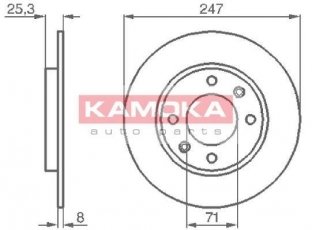 Купить 103488 KAMOKA Тормозные диски Пежо 206 (1.4, 1.6, 2.0)