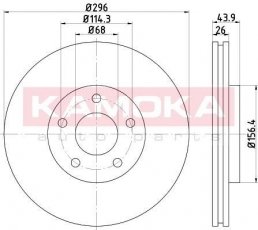 Купить 1031047 KAMOKA Тормозные диски X-Trail (2.0, 2.5)