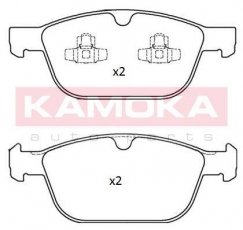 Купить JQ101233 KAMOKA Тормозные колодки передние ХС60 (2.0, 2.4, 3.0, 3.2) без датчика износа, подготовлено для датчика износа колодок