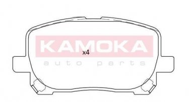 Купить JQ101256 KAMOKA Тормозные колодки передние Avensis (2.0 D-4D, 2.0 VVT-i, 2.4 VVTi GLS) без датчика износа